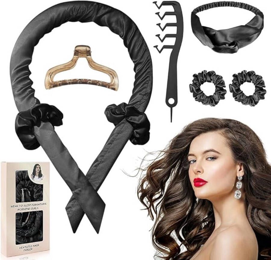 Verte Krulset Heatless Curls Krulset Rollers 6 Delig