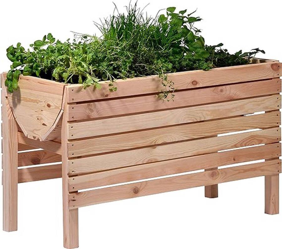 Verte Moestuinbak Op Poten Moestuinbakken Verhoogd Dennenhout 100 x 45 x 60
