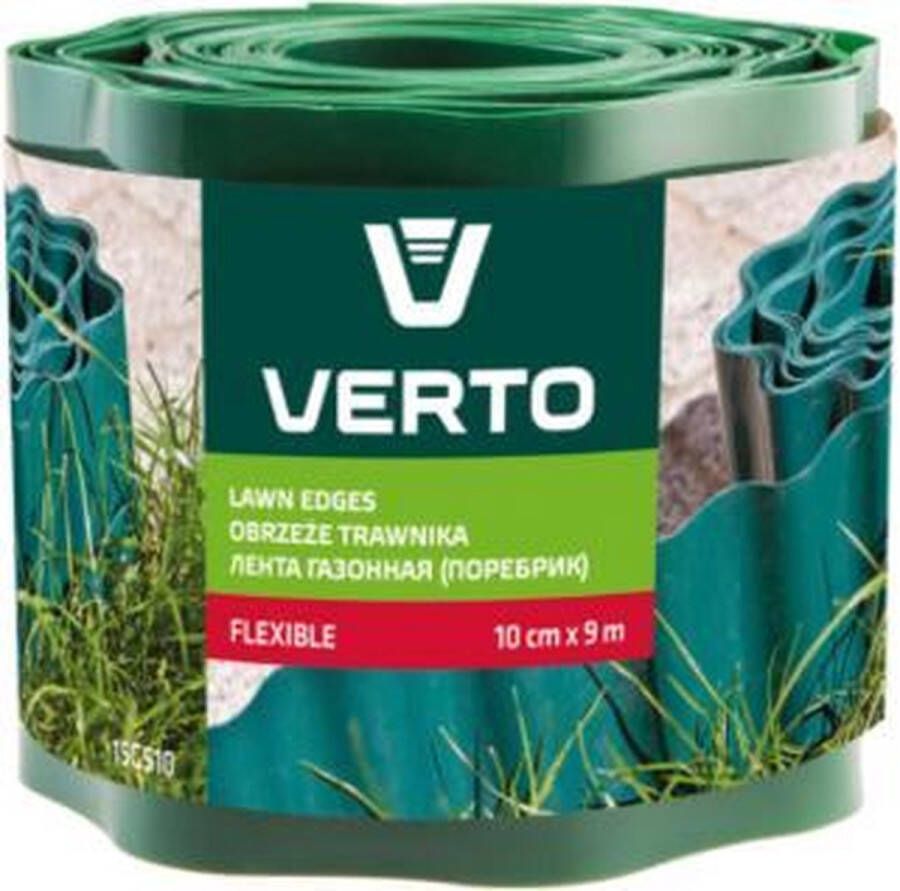 Verto graswand 10 cm x 9 m groen 15g510