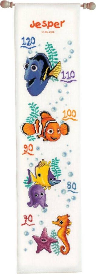 Vervaco borduurpakket 70.971 finding nemo groeimeter meetlat