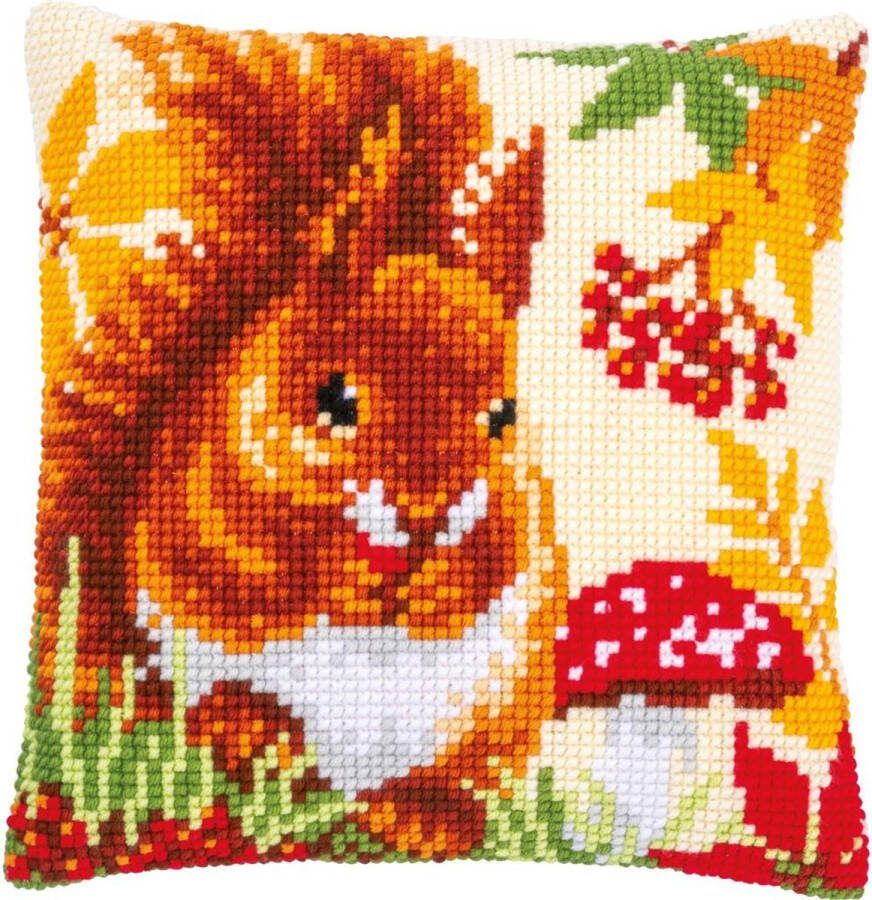 Vervaco Eekhoorn in de herfst Kruissteekkussen pakket PN-0197334