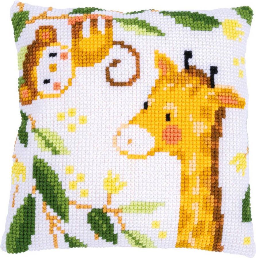 Vervaco Verrvaco Jungle dieren Kruissteekkussen pakket PN-0198537