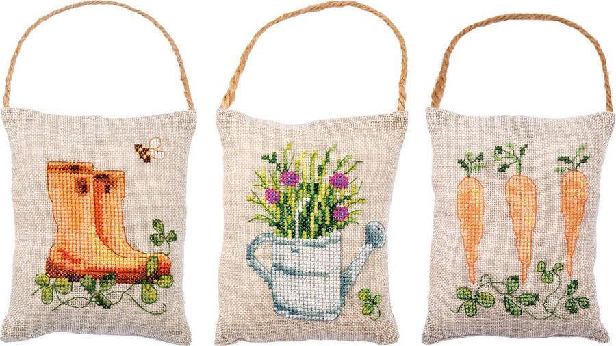 Vervaco Deco kussentje Tuin borduren (pakket) PN-0198856