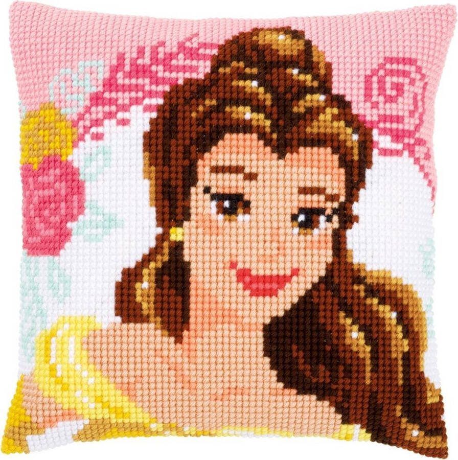 Vervaco Disney Enchanted beauty Kruissteekkussen pakket
