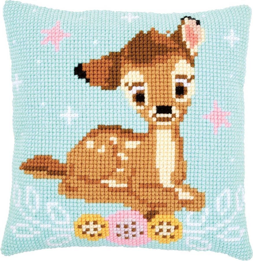 Vervaco Disney kussen pakket Bambi 40x40cm