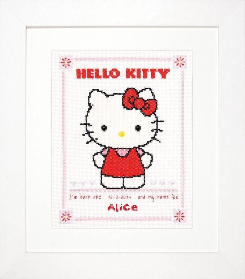 Vervaco Geboortebord Helly Kitty borduren (pakket) PN-0147578