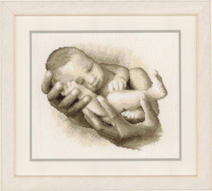 Vervaco Geboortetegel gedroomd gedragen geboren borduren (pakket)