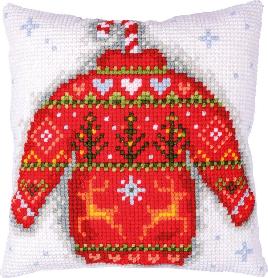 Vervaco Kruissteekkussen kit Kersttrui PN-0202288