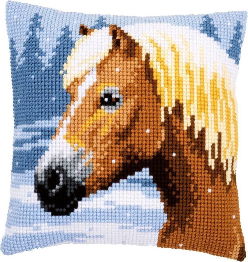 Vervaco Paard in sneeuw Kruissteekkussen pakket PN-0157077