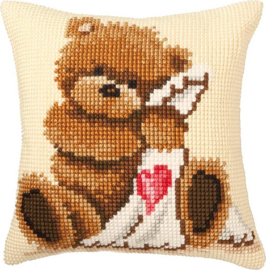 Vervaco Popcorn Lief beertje Kruissteekkussen pakket PN-0011092