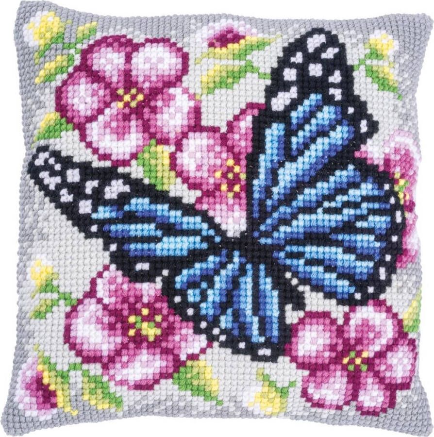 Vervaco kussenpakket Vlinder tussen bloemen pn-0199095 om te borduren