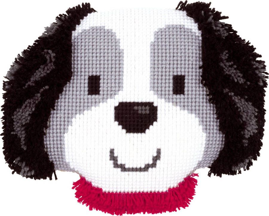 Vervaco Kruissteek- en knoopkussen kit Lief hondje PN-0021453