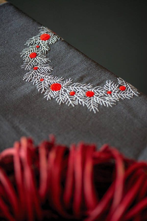 Vervaco Tafelloper Kerstmotiefjes borduren (pakket) PN-0162099