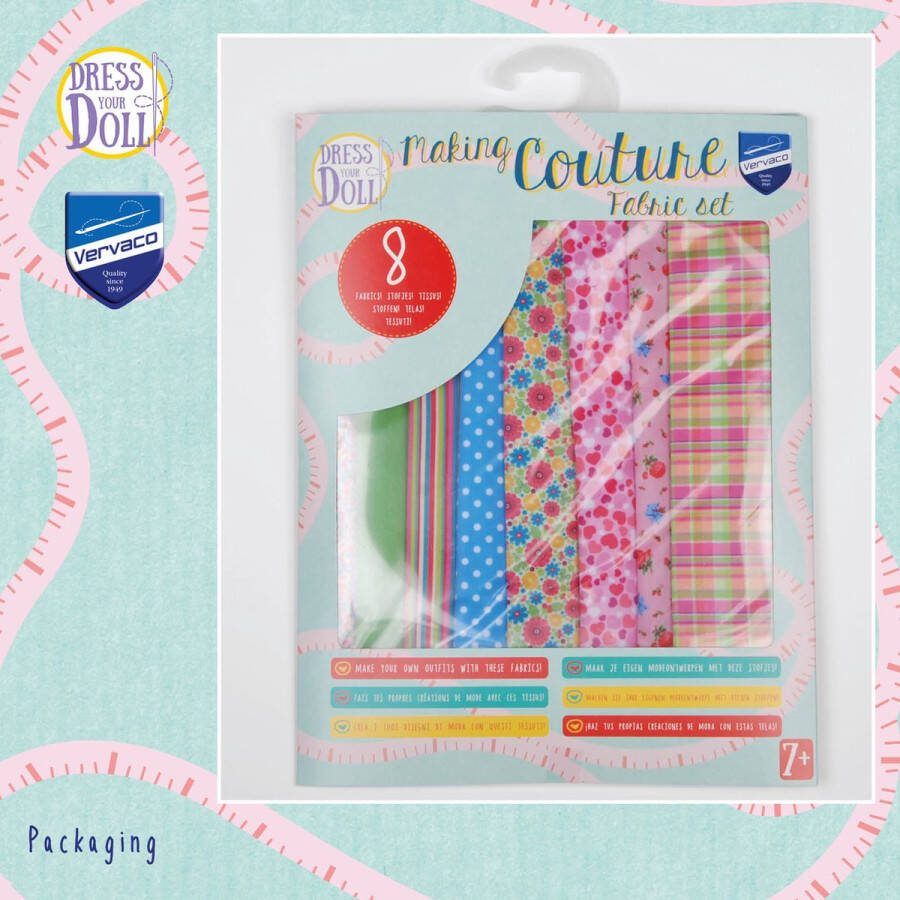 DressYourDoll Making Couture Fabric Set kit Spring Dress YourDoll PN-0183235