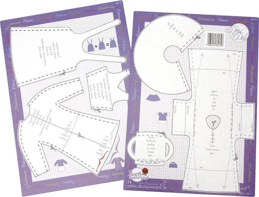 Vervaco Patronen set nr. 2 Dress YourDoll PN-0164693