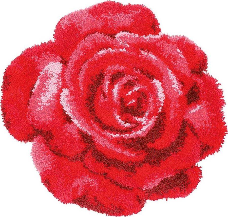 Vervaco Rode roos Knoopvorm kleed