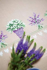 Vervaco Tafelloper Lavendel borduren (pakket)