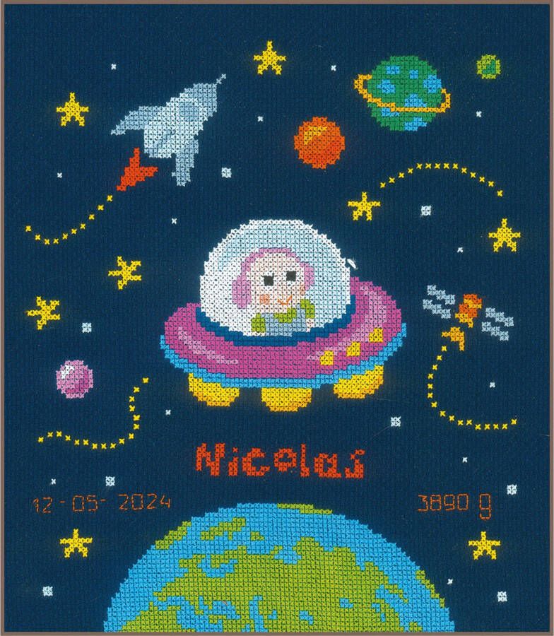 Vervaco Telpakket kit Baby astronaut PN-0157613