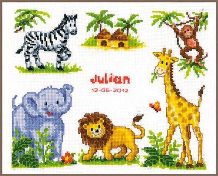 Vervaco borduurpakket 70.357 jungle geboorte