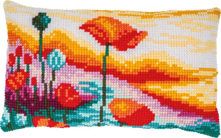 Vervaco Kussenpakket Klaprozen landschap