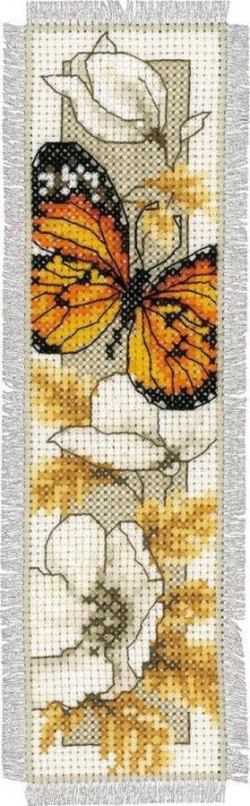 Vervaco Vlinders en bloemen bladwijzer borduren (pakket) PN-0145352