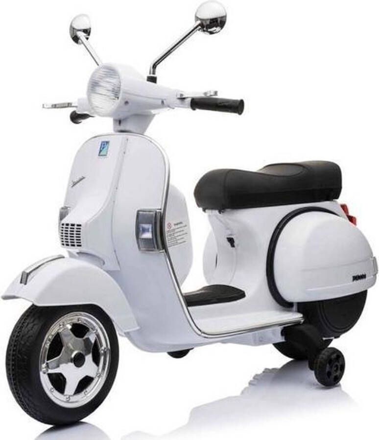 Vespa PX150 12 volt elektrische scooter met rubberen banden en meer | Elektrische Kinderscooter | Kinderscooter 1 tot 4 jaar