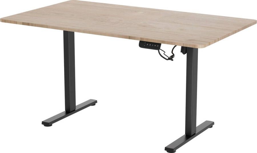 Vestland Zit-sta Bureau Elektrisch Verstelbaar Geheugenfunctie 140 x 80 CM Eiken Zwart