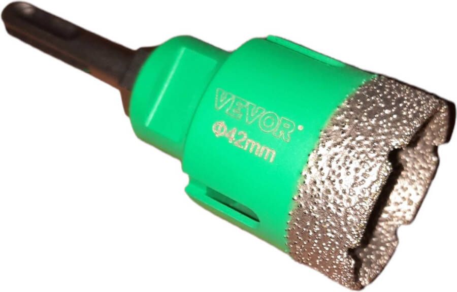 Vevor Diamant boorkroon tegelboor dia Ø 42mm met SDS-Plus adapter voor diamanttegelboren gatenboren – SDS plus set gatenboor met M14-aansluiting