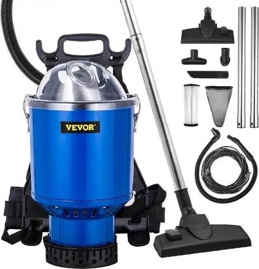 Vevor Empire's Tapijtreiniger Stofzuiger Vlekkenreiniger Waterstofzuiger Meubelreiniger Bank Reinigen Machine 4L Blauw