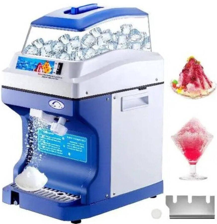 Vevor IJscrusher Ice Crusher Schaafijsmachine Slush Maker Slush Puppy Slush Machine 1.5 kg Capaciteit Blauw