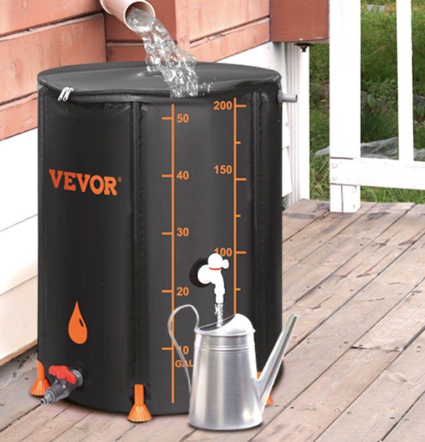 Vevor Opvouwbare Regenton Pvc Regenwateropvangsysteem RegenWater Regenton Buiten Tuin Duurzaam