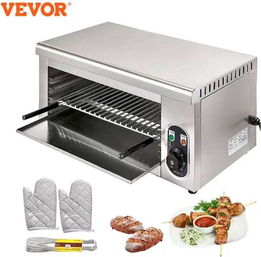 Vevor Oven Elektrische Oven Roestvrij Staal Grill Pizza Oven Kip Keuken