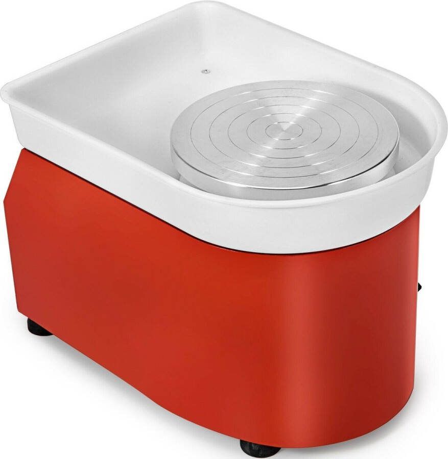 Vevor Pottenbakkers Draaischijf Rood Elektrisch Draaischijf 25CM Boetseerschijf Pottenbakkersschijf