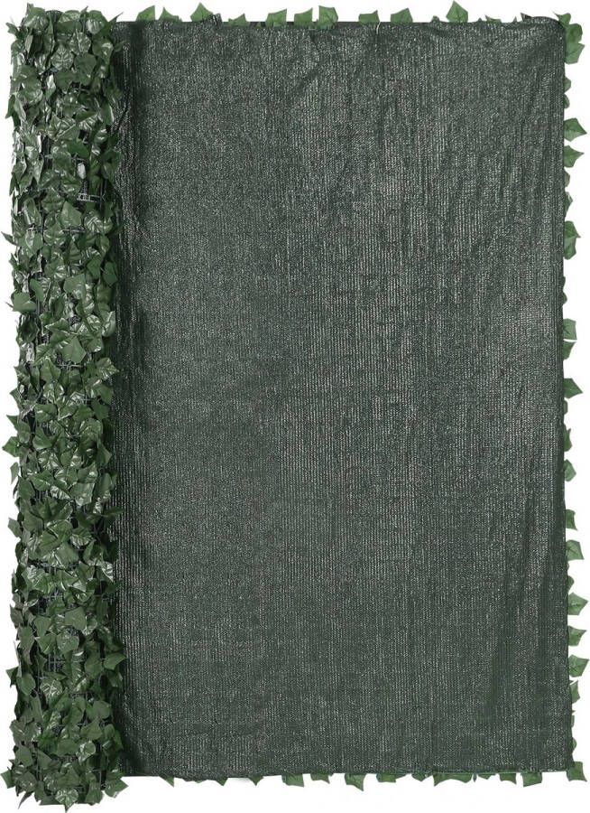 Vevor Privacy Hek 150cmx410cm Groen Muur Schutting Decoratie Bladeren Blad Dichte Achterkant Hedge Achtergrond Lambrisering