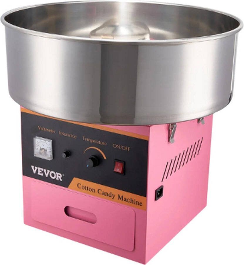 Vevor Suikerspinmachine Suikerspin machine Suikerspin Professioneel Roze