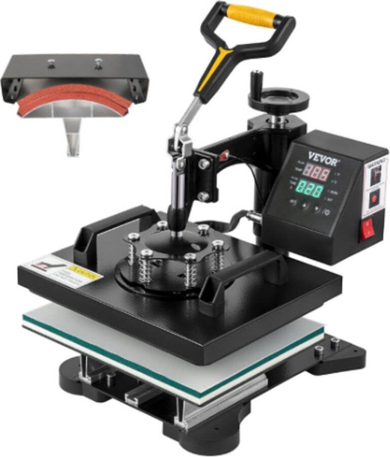 Vevor Transferpers Hittepers Heat press machine Snijplotter Digitaal LCD Display