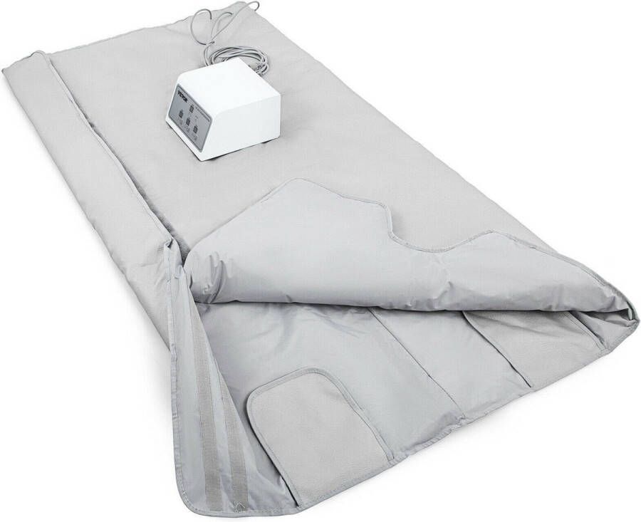 Vevor™ Vevor Infrarood Deken warmtedeken sauna deken voor afvallen tegen gewrichtspijn fibromyalgie 180x90cm grijs