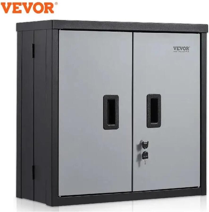 Vevor Opvouwbare Wandkast Verstelbare Plank en Magnetische Deur Voor Magazijn Kantoor en Thuis Opslag Wandkast Bergruimte