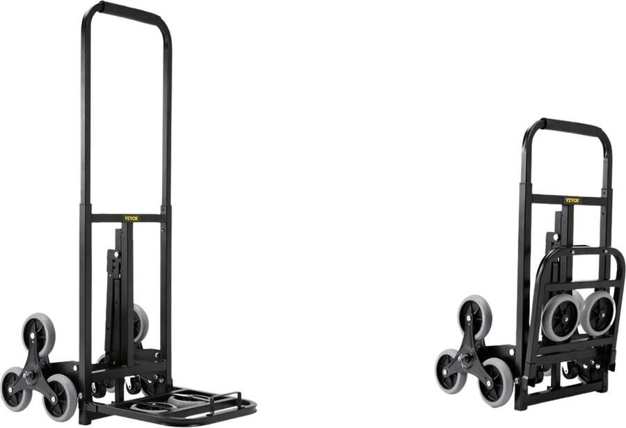 Vevor SureDeal Trapklimwagen Steekwagen Trolley op Wieltjes 170kg Draagvermogen Inklapbaar Opvouwbaar 64x46x110 cm