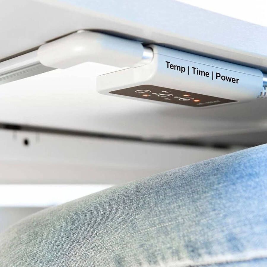 VH infrarood paneel voor montage onder bureau of tafel 215 Watt 3 warmte standen Timerfunctie inclusief voetjes
