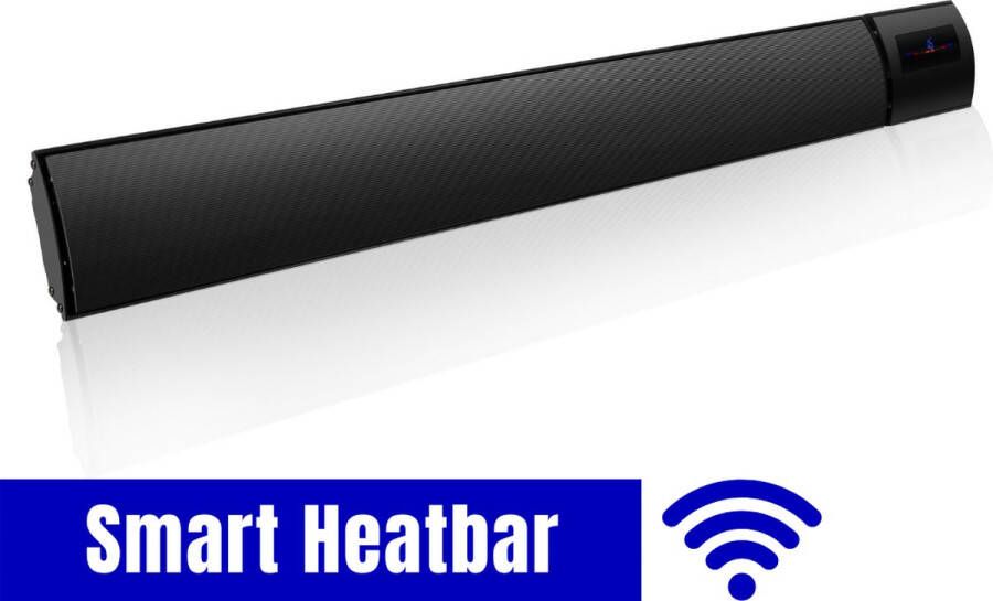 VH Smart HeatBar 1800 watt vermogen met wifi en App Infrarood Terras Verwarming Blackheater Donkerstraler Zonder zichtbaar licht