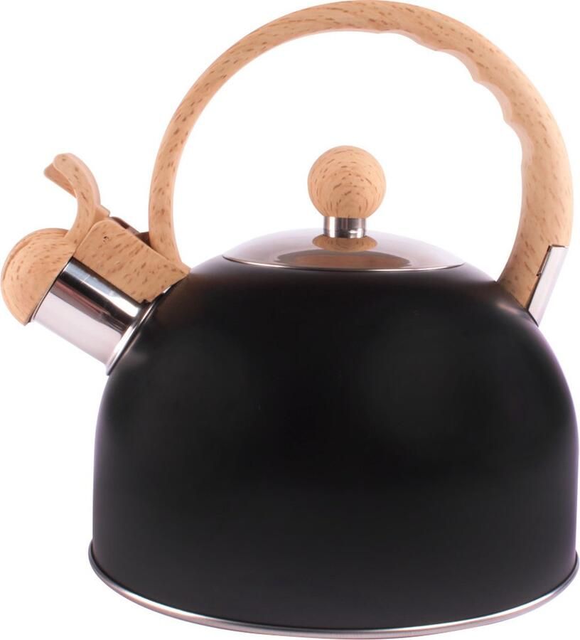 ViaMondo Fluitketel 1.5L Matzwart Hout
