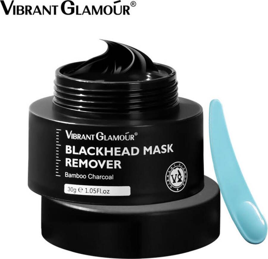 Vibrant Glamour Blackhead gezichtsmasker mee-eters Mee-eters masker Houtskool Masker- Eenvoudig mee-eters verwijderen Detox Blackhead gezichtsmasker