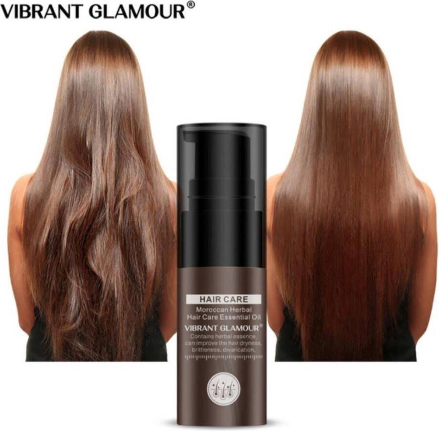 Vibrant Glamour Moroccan Herbal Hair Care Essential Oil Levendige Glans Essentiële Olie Marokkaanse Haar Serum Met Kruiden Hoge Kwaliteit Hair Care Haarverzorging Haarserum