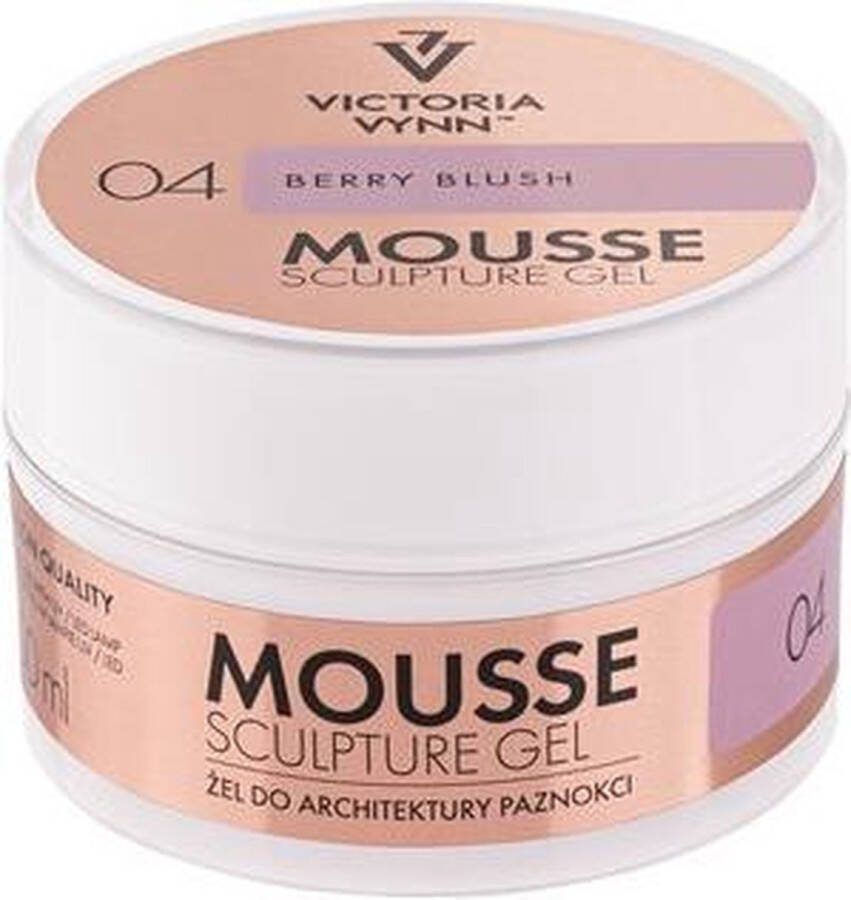 VICTORIA VYNN™ Victoria Vynn Mousse Sculpture Gel 04 BERRY BLUSH gellak gelpolish nagels nagelstyliste manicure nagelverzorging lak gelnagels gel polish buildergel moussegel opbouwgel Caramdia 50ml