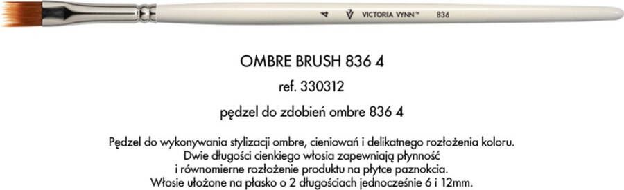 VICTORIA VYNN™ Victoria Vynn Ombre Penseel nr. 836-4 gelnagels gel acryl acrylnagels polygel acrylgel nagels nagel manicure nagelverzorging nagelstyliste buildergel uv led nagelstylist kwast penceel callance