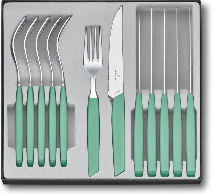 Victorinox Bestekset Swiss Modern 12-delig Pastel Groen RVS PP