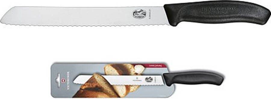 Victorinox Swiss Classic Broodmes 21cm RVS PP Kunststof Zwart