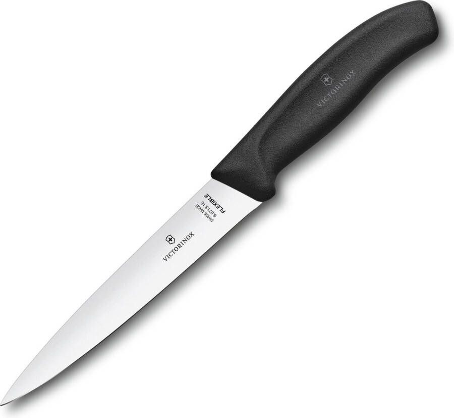 Victorinox Swiss Classic Fileermes 16cm Zwart RVS Spitse Punt