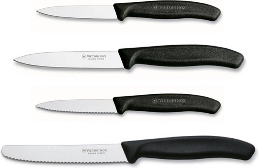 Victorinox Swiss Classic Keukenset 4-delig Zwart- RVS